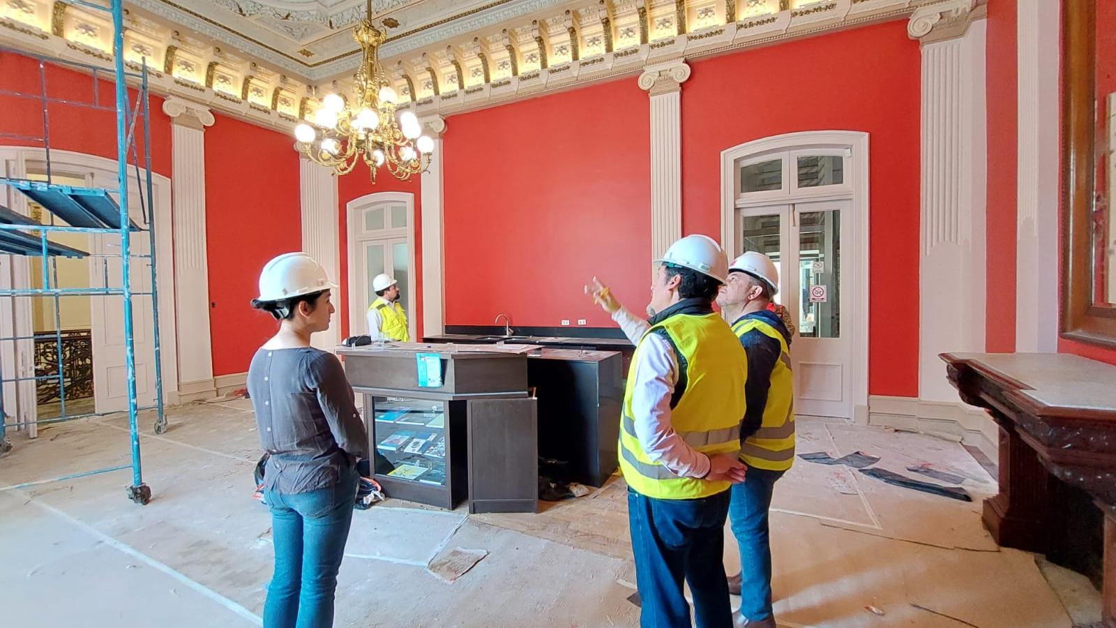 obras de restauración en el museo