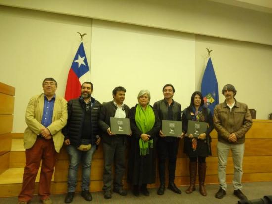 Finalistas de la premiación: Museo Histórico de Quillota, Museo de La Ligua y Museo de Historia Natural de Valparaíso.