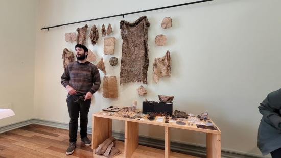 Bastián Díaz Jerez, presentó en el museo su innovadora propuesta sobre biomateriales